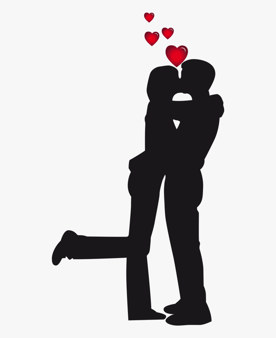 Transparent Esta Lloviendo Clipart - Couples Kissing, Transparent Clipart