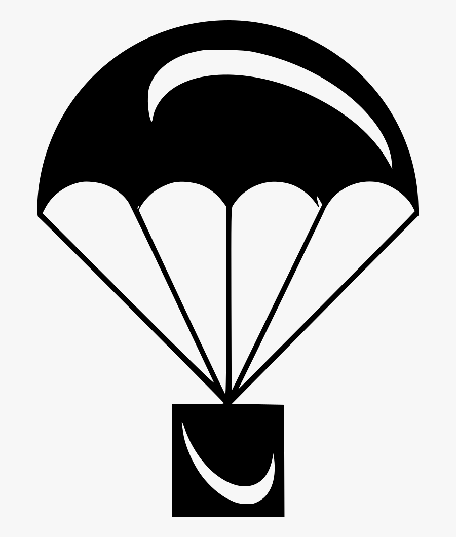 Parachute - White Parachute Icon Png, Transparent Clipart