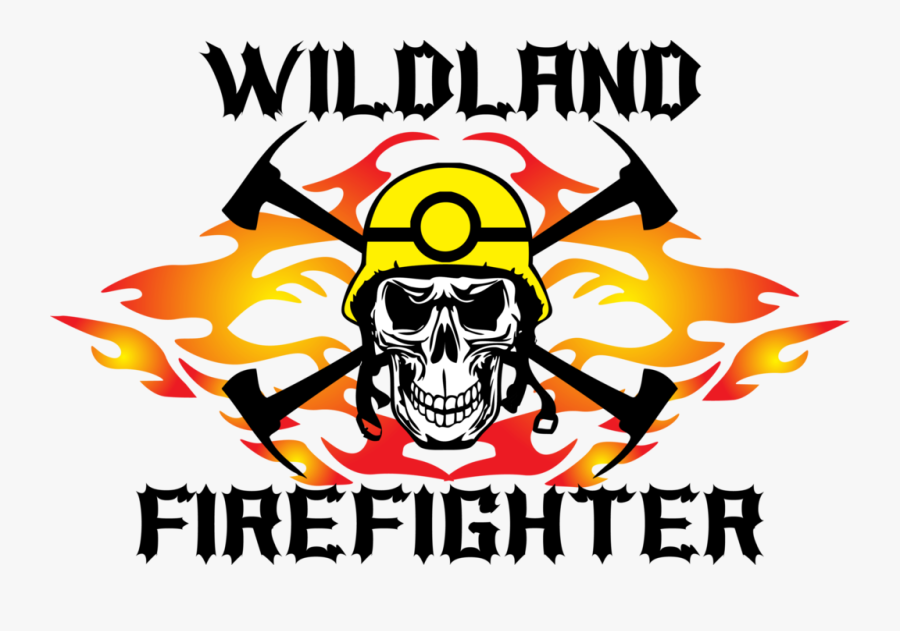 Wildland Flames And Decal - Wildland Firefighter Decal, Transparent Clipart