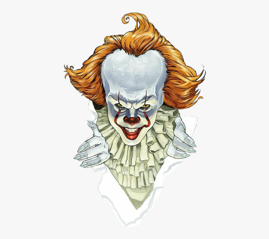 Clowns Drawing Skull - Pennywise Drawing, Transparent Clipart