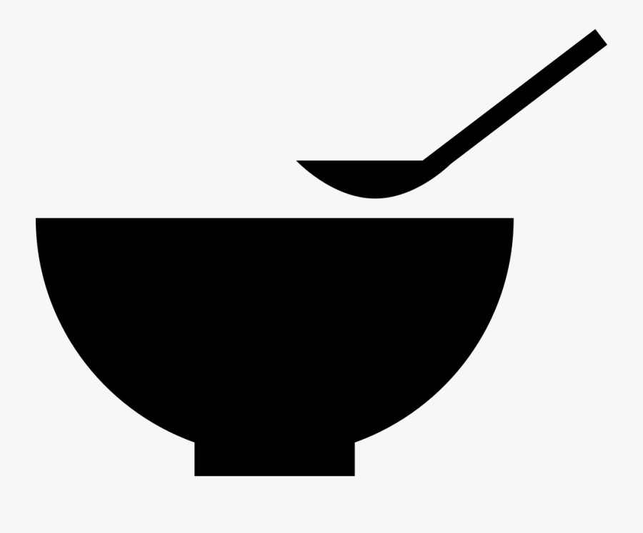 Bowl And Spoon - Icon, Transparent Clipart