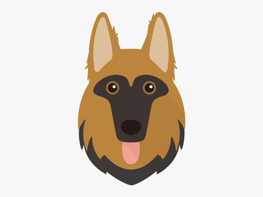 Yappicon - German Shepherd Icon, Transparent Clipart
