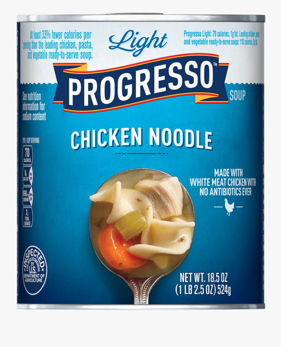 Progresso Light Chicken Noodle Soup, Transparent Clipart