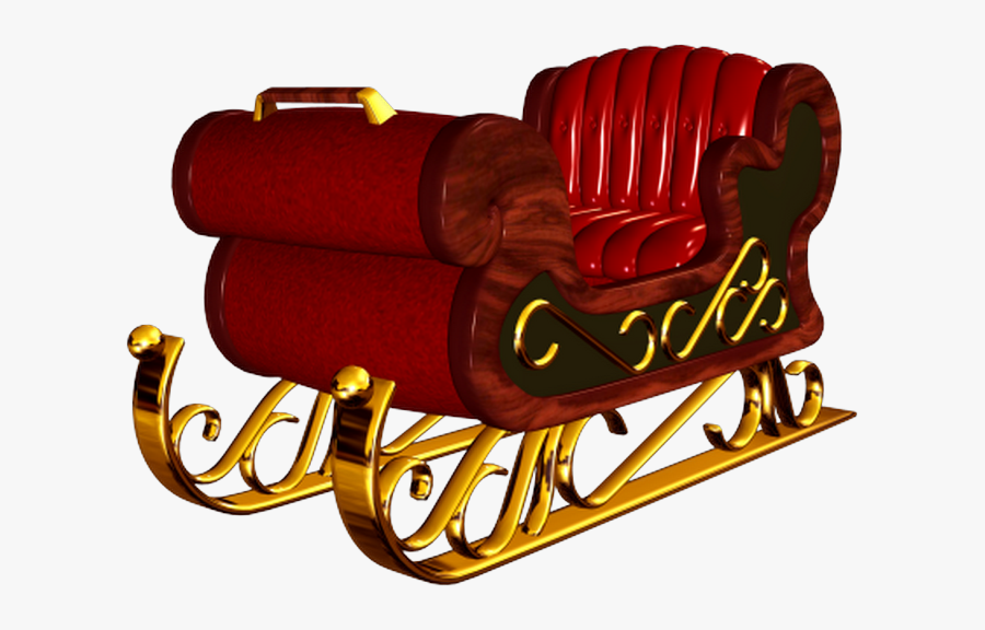 Transparent Santas Sleigh Clipart - Santa Sleigh Transparent Png, Transparent Clipart