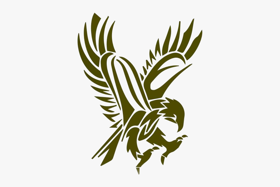 Transparent Tribal Eagle Clipart, Tribal Eagle Png - Eagle Simple Design Tattoo Tribal, Transparent Clipart