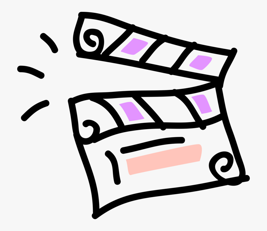 Vector Illustration Of Filmmaking And Video Production - Filmmaking Clipart, Transparent Clipart