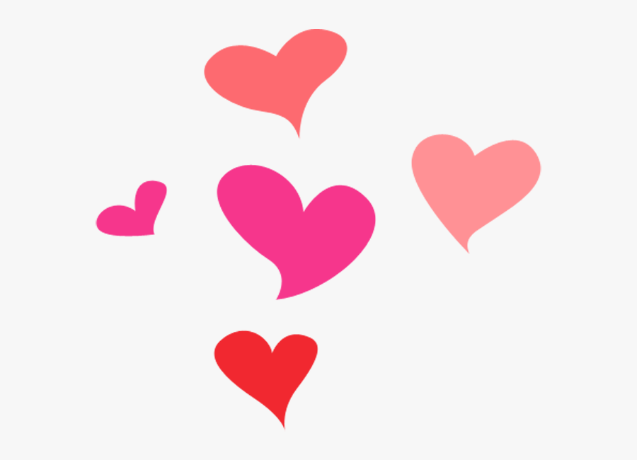 Pink And Yellow Birds - Heart, Transparent Clipart