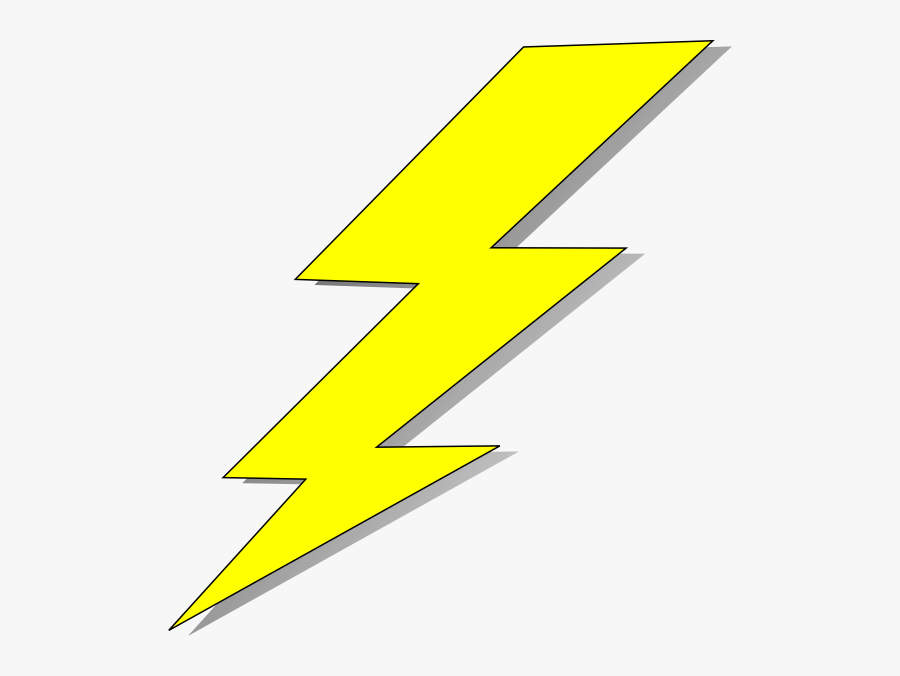 Yellow Pinterest And Clip Art - Transparent Lightning Bolt Clip Art, Transparent Clipart