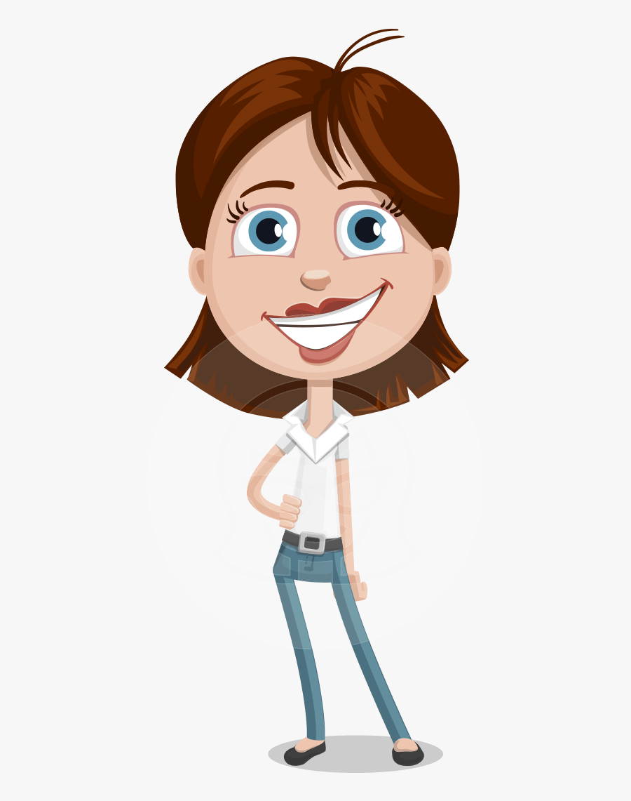 Daisy Anything But Lazy - Clipart Girl With A Ipad, Transparent Clipart