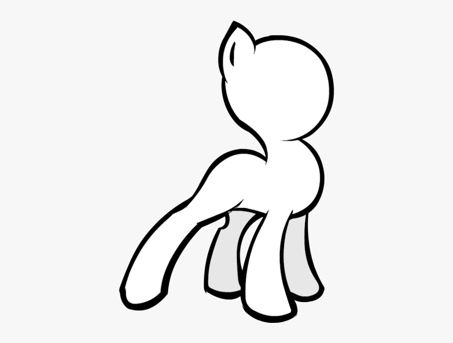 Pony Template, Transparent Clipart
