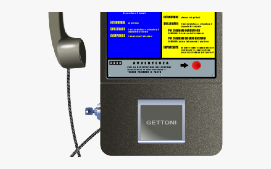 Payphone Cliparts - Telefono A Gettoni Sip, Transparent Clipart
