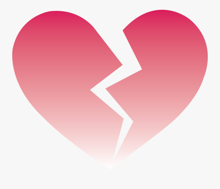 Broken Heart Png Pink - Pink Broken Heart Png, Transparent Clipart