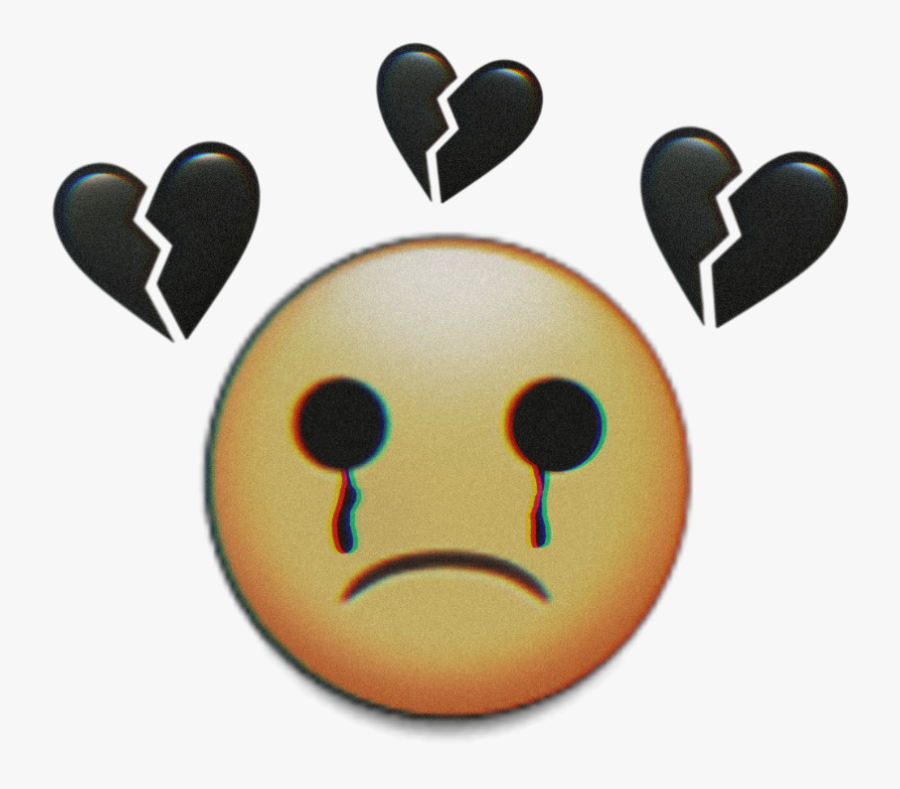 #heartbroken #heart #hearts #blackheart #sad #sadness, Transparent Clipart