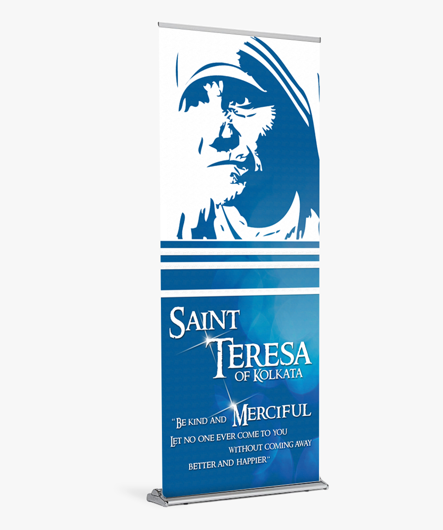 St Mother Teresa Banner, Transparent Clipart