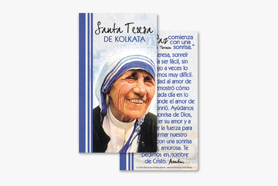 Teresa Pc Front C Spn - St Teresa Of Kolkata Banners, Transparent Clipart
