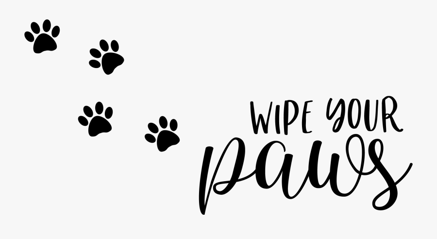 Svg Wipe Your Paws Free, Transparent Clipart