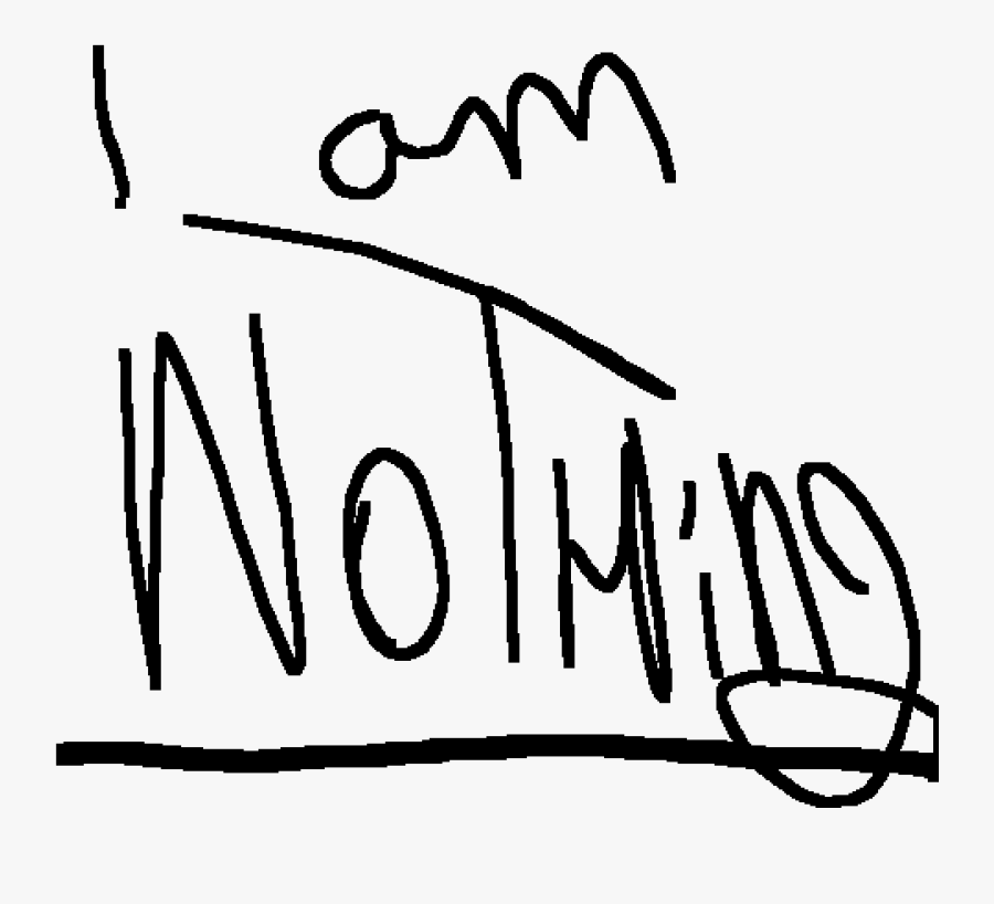 I Am Quite The Depressed Bean - Calligraphy, Transparent Clipart