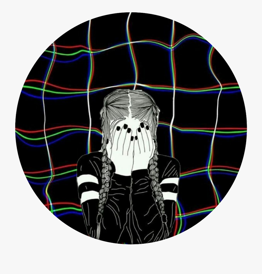 Don"t Worry, Don"t Cry, Drink Vodka And Fly😊💛💙 - Circle Png Tumblr Aesthetic, Transparent Clipart