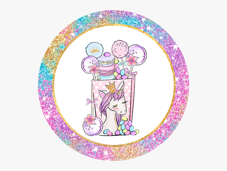 Clip Art Unicorn Party Printable Rainbow - Princess Birthday Png, Transparent Clipart
