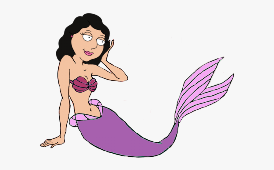 Sexy Mermaid Cliparts - Los Simpson Miss Springfield, Transparent Clipart