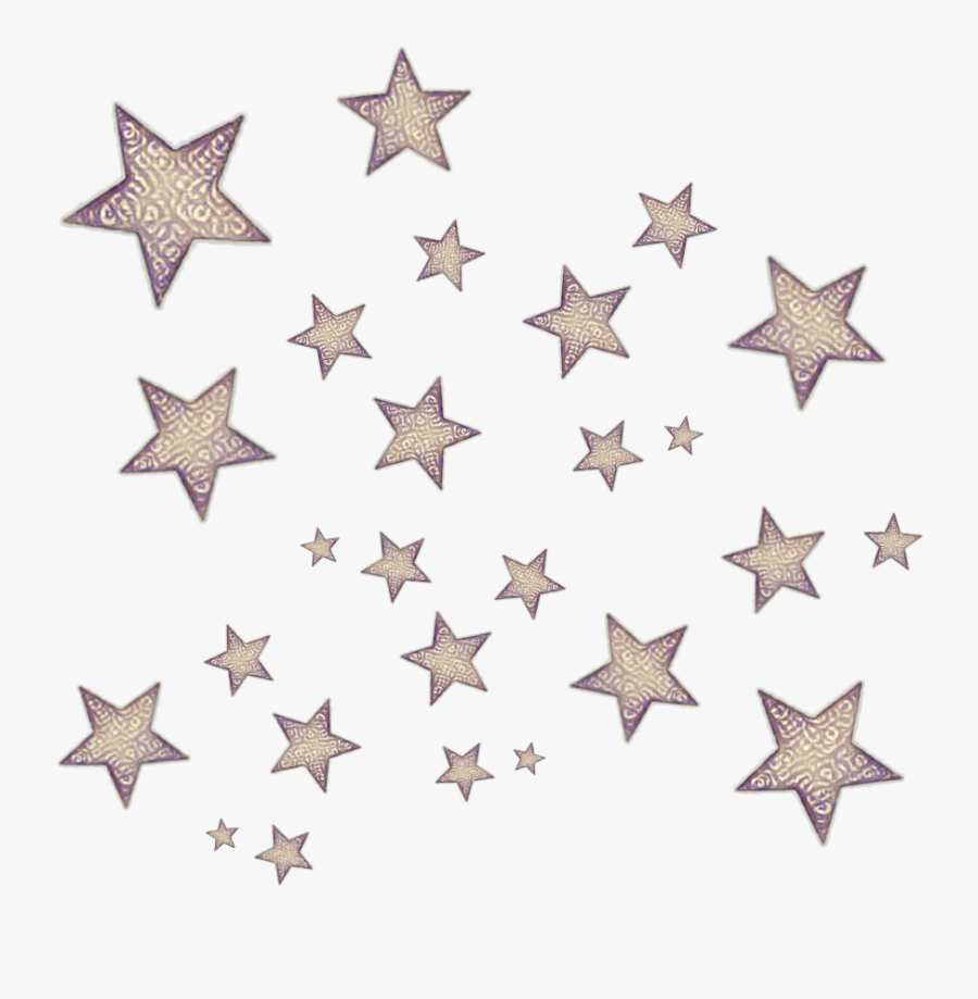 #stars #rosegoldmagiceffect #starry #background #overlay - Rose Gold Stars Png, Transparent Clipart