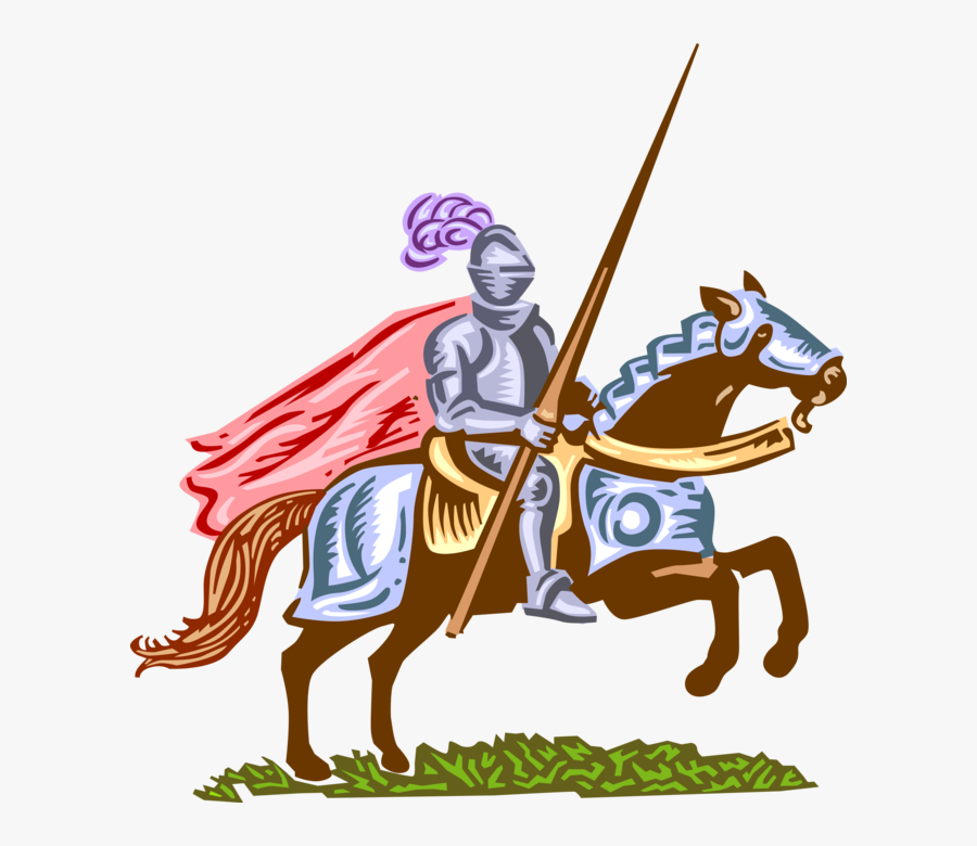 Medieval With Lance Image - Knight On A Quest, Transparent Clipart
