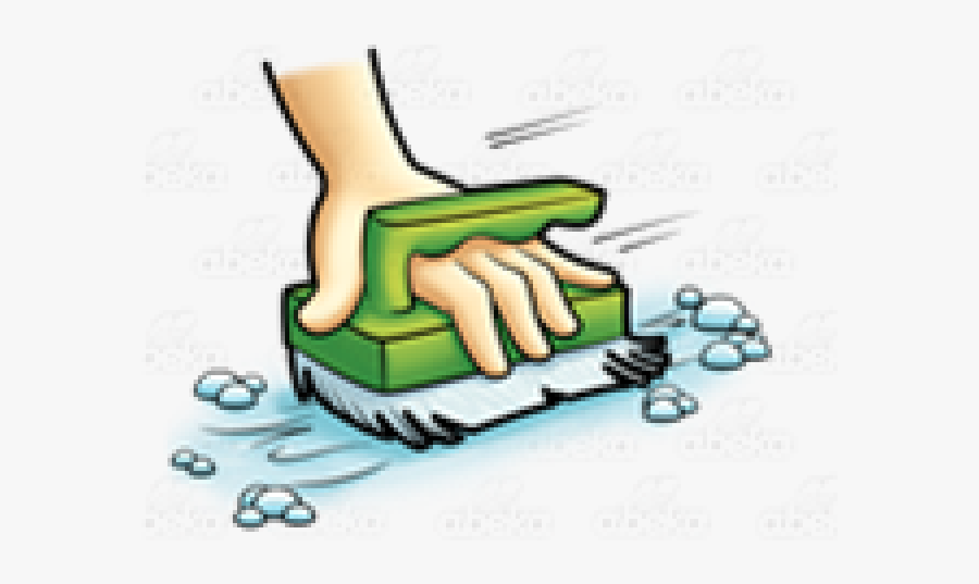 Brush Clipart Scrubbing, Transparent Clipart