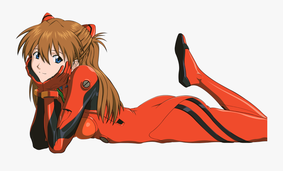 Anime Person Lying Down Png Anime Person Lying Down - Evangelion Asuka Png, Transparent Clipart