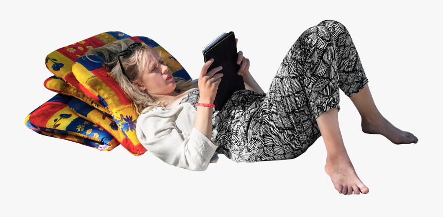 Cut Out People Laying, Transparent Clipart