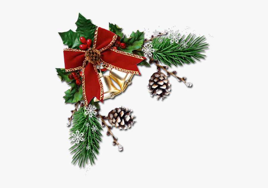 Christmas Corner Png - Border Corner Christmas Clipart, Transparent Clipart