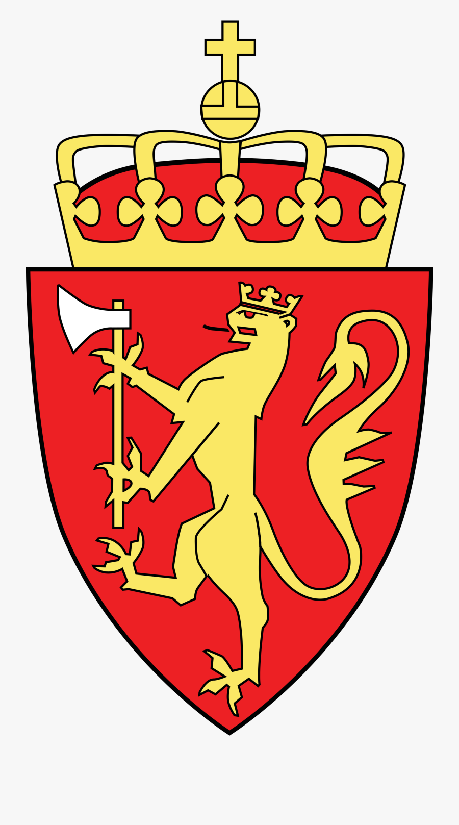 Clipart Shield Renaissance - Norway Coat Of Arms, Transparent Clipart