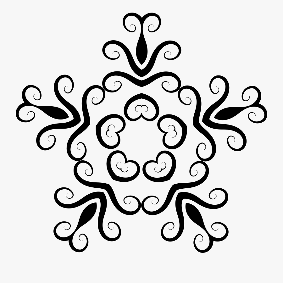 Floral Shape 4 Clip Arts - Circle Shape Flower Png, Transparent Clipart