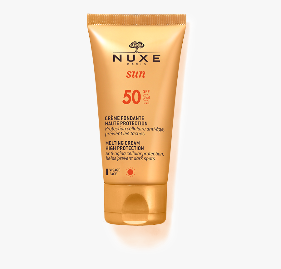 Transparent Sunscreen Png - Nuxe Sun Creme Delicieuse Visage Haute Protection Spf30, Transparent Clipart
