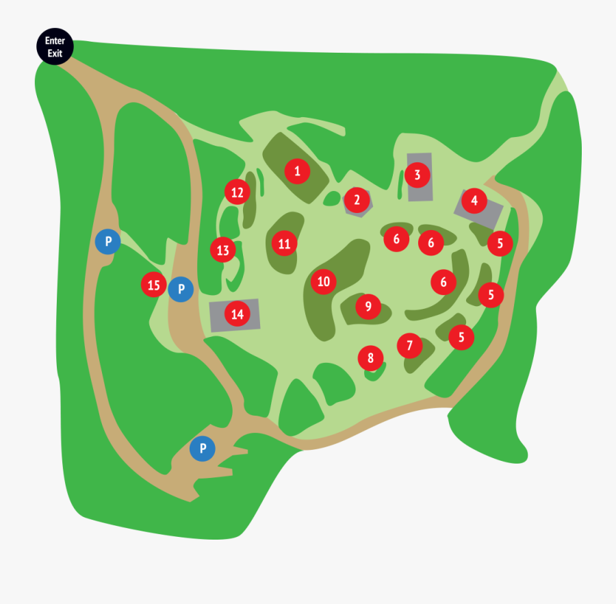 Merryspring Gardens Map, Transparent Clipart