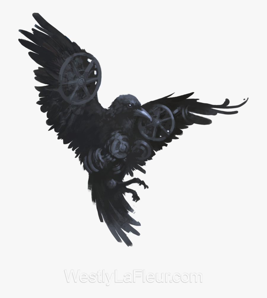 Raven Art Png, Transparent Clipart