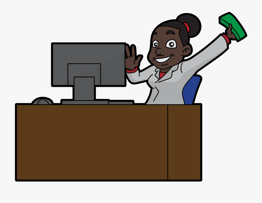 Black Woman Money Cartoon, Transparent Clipart