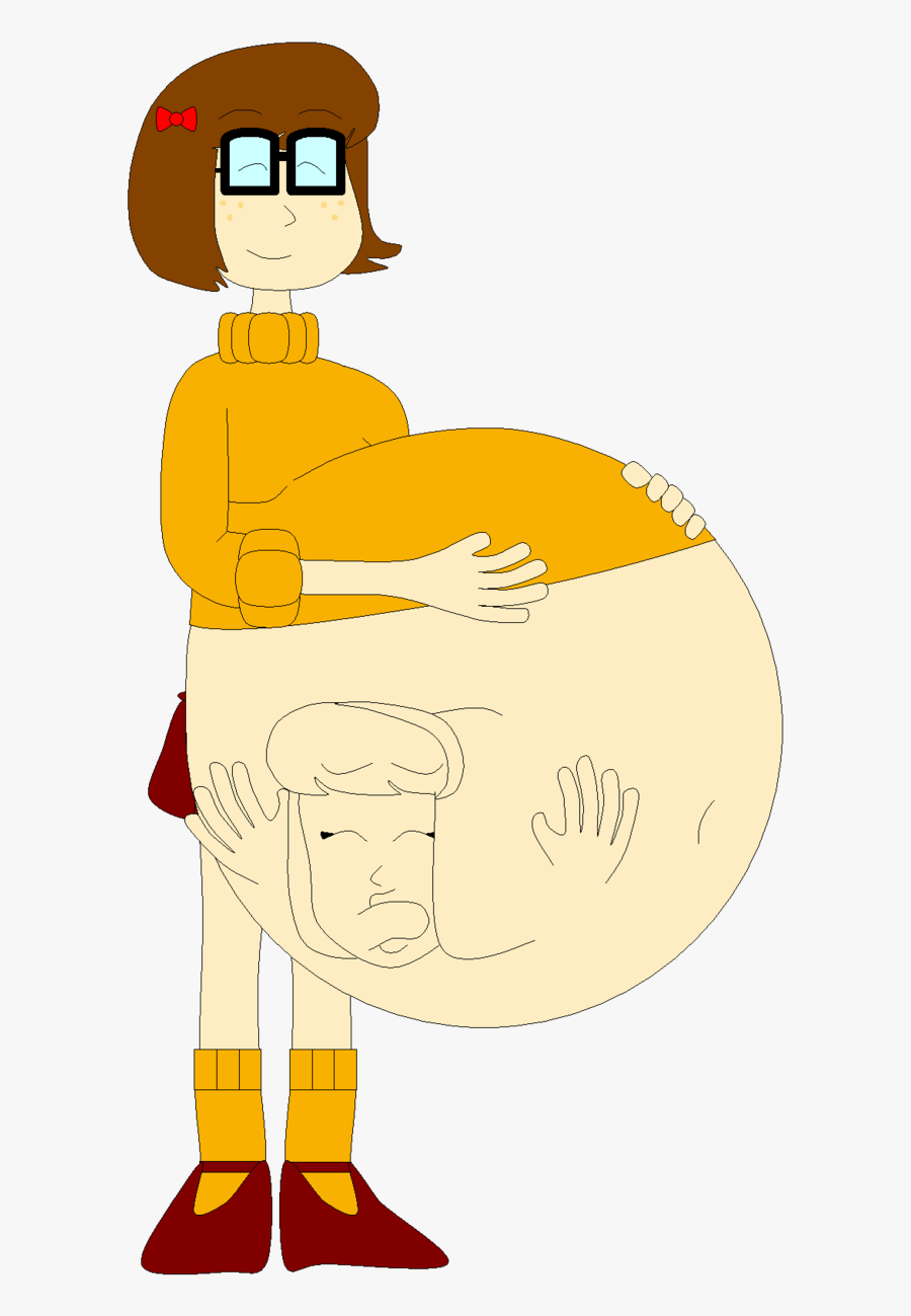 Daphne Caught In Velma"s Belly By Angry-signs - Daphne And Velma Fat, Transparent Clipart