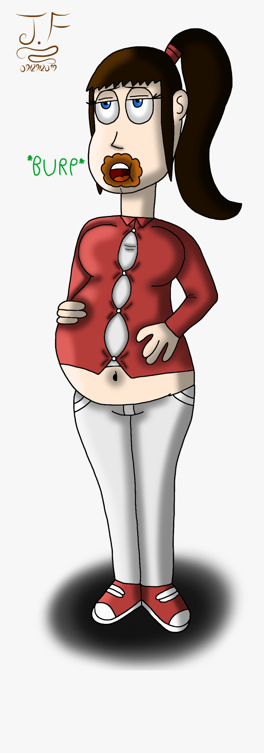 Ainara"s Plump Tummy - Cartoon, Transparent Clipart