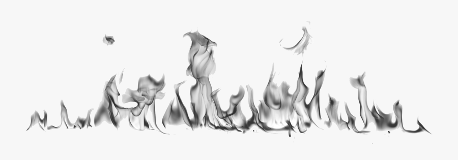 White Transparent Flames - Transparent Fire White Background, Transparent Clipart