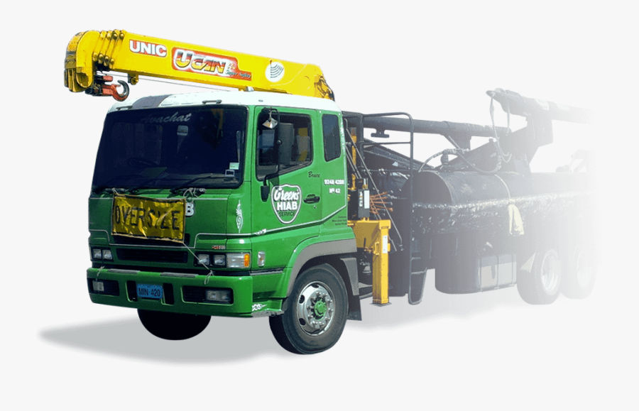Crane Clipart Heavy Vehicle - Trailer Truck, Transparent Clipart