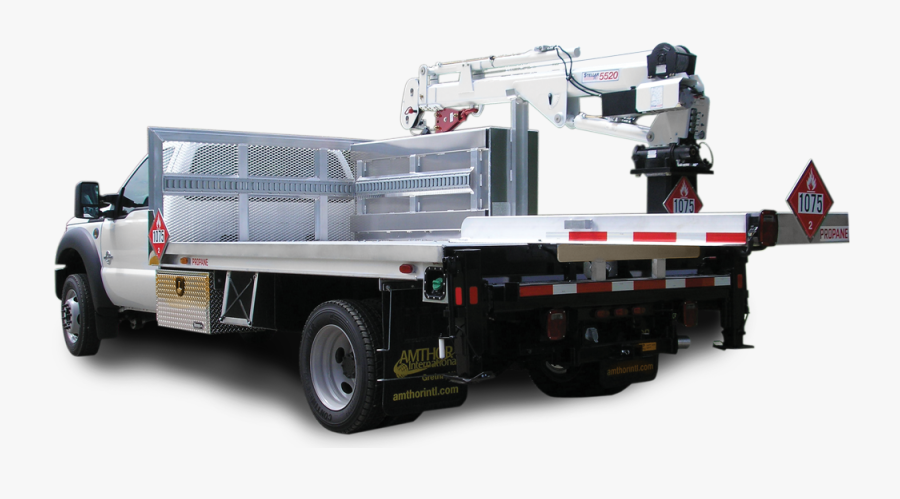 Our Mobile Crane Trucks Are Used For Transporting Small - Flatbed Truck Crane, Transparent Clipart
