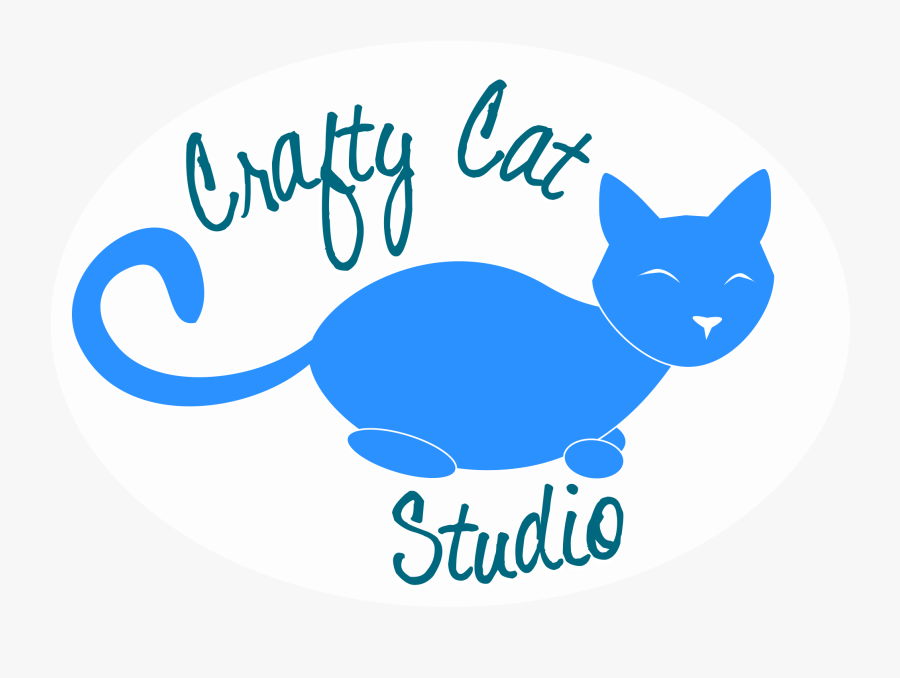 Clip Art Crafty Cat - Cat, Transparent Clipart