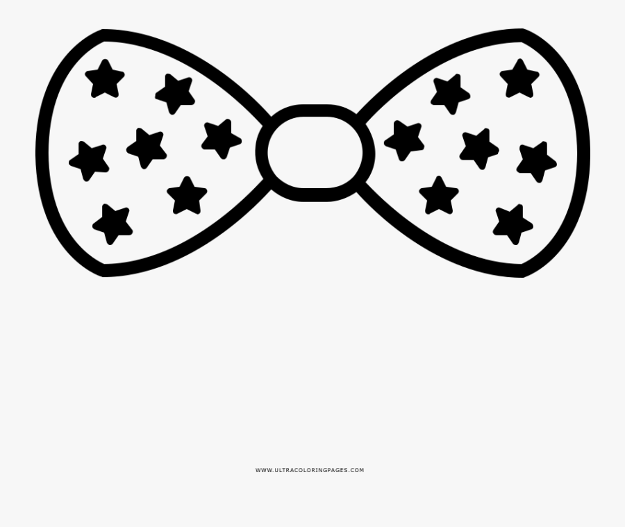 Bow Tie Coloring Page, Transparent Clipart