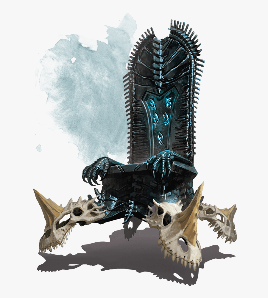 Magic Items For Dungeons - Wyrmskull Throne, Transparent Clipart
