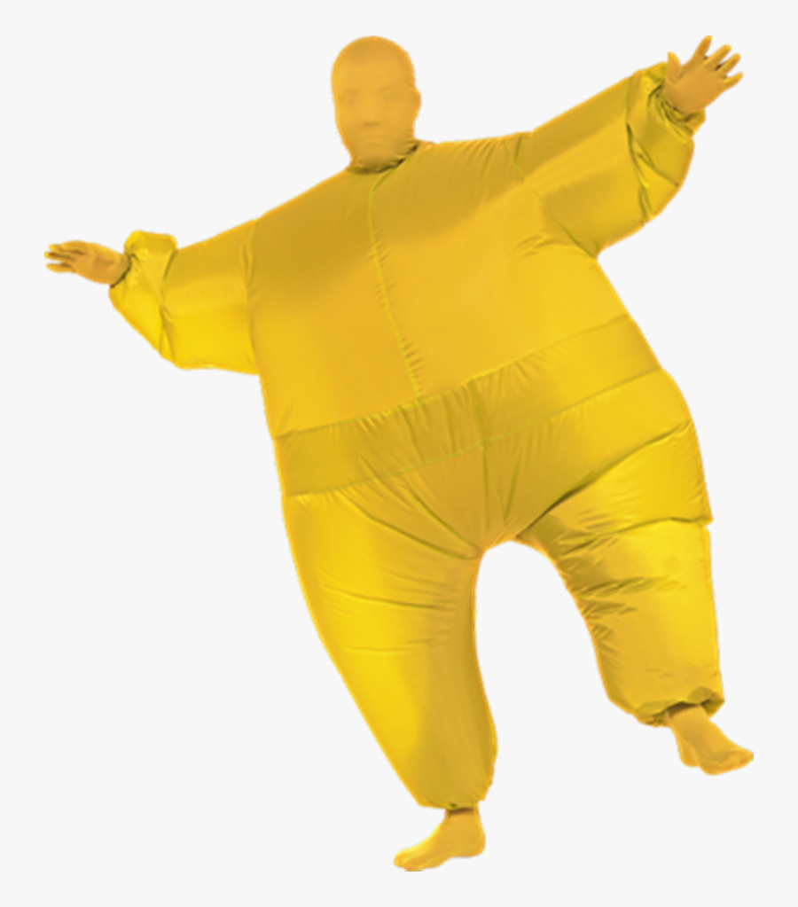Inflatable Fancy Chub Fat Masked Suit Dress - Inflatable, Transparent Clipart