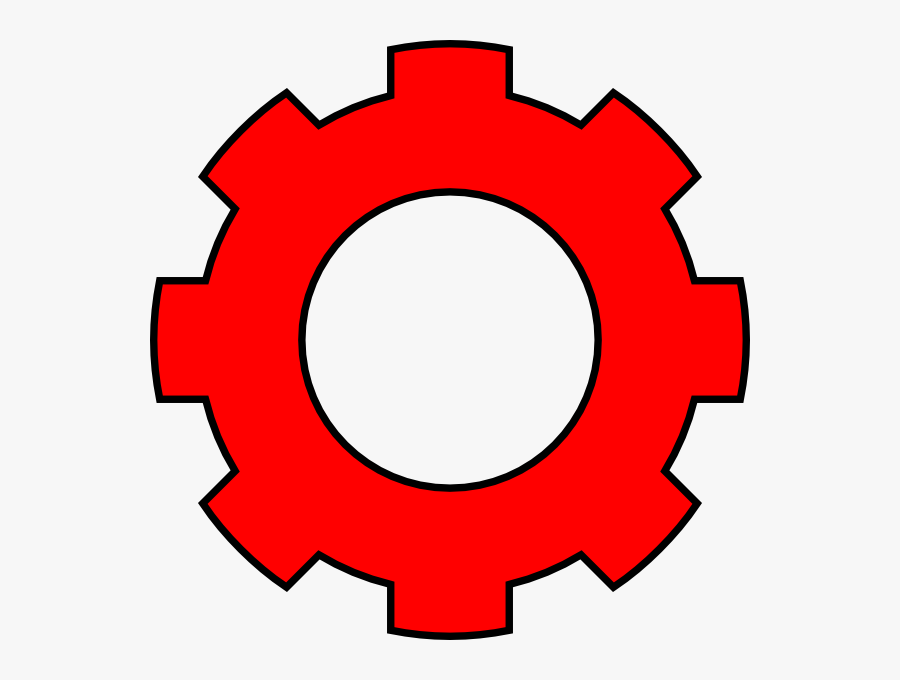 Red Cog And Gear Png - Electrical Engineering Logo Hd, Transparent Clipart