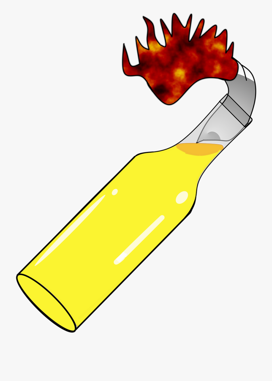 Molotov Cocktail, Incendiary Device, Terror, Vandalism - โม โล ต อ ฟ, Transparent Clipart