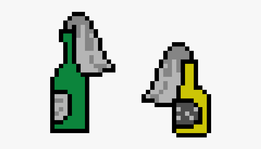 Pixel Fuck You Hand, Transparent Clipart