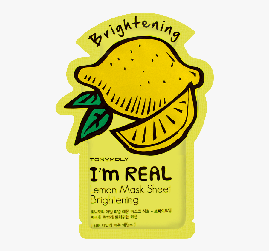 Im Real Face Mask Clipart , Png Download - Tony Moly Sheet Mask Lemon, Transparent Clipart