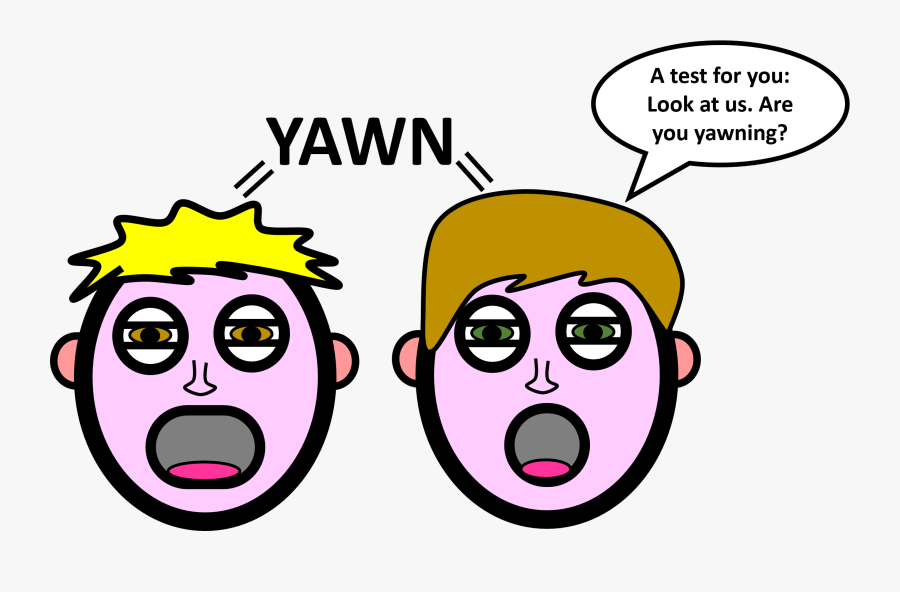 Contagious Yawning - Cartoon, Transparent Clipart